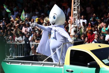 Brasília (DF), 07/09/2025 - Zé Gotinha participa de desfile do Dia da Independência. Foto: José Cruz/Agência Brasil