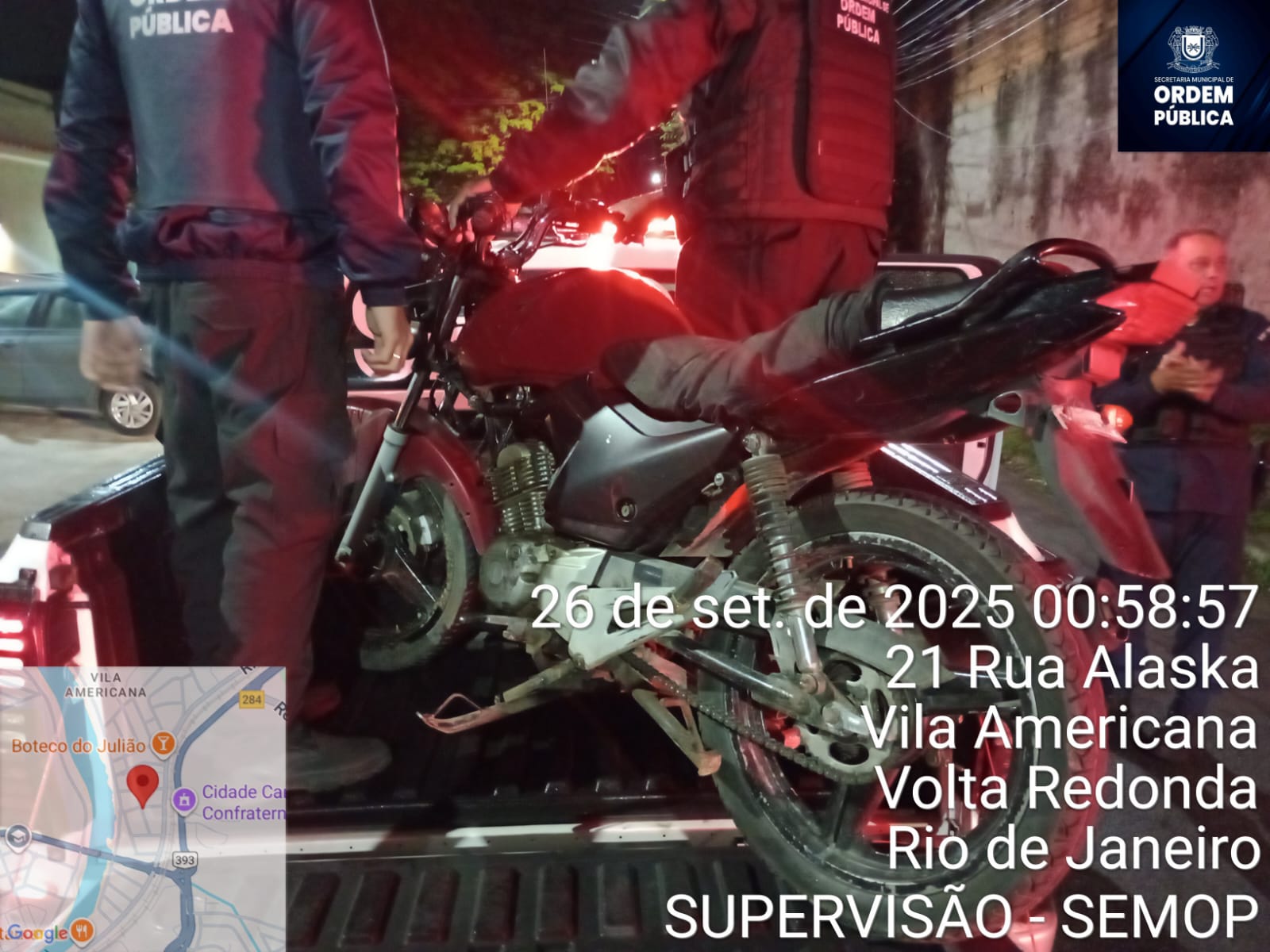 Sistema Integrado de Segurança de Volta Redonda flagra adolescente de 15 anos com droga