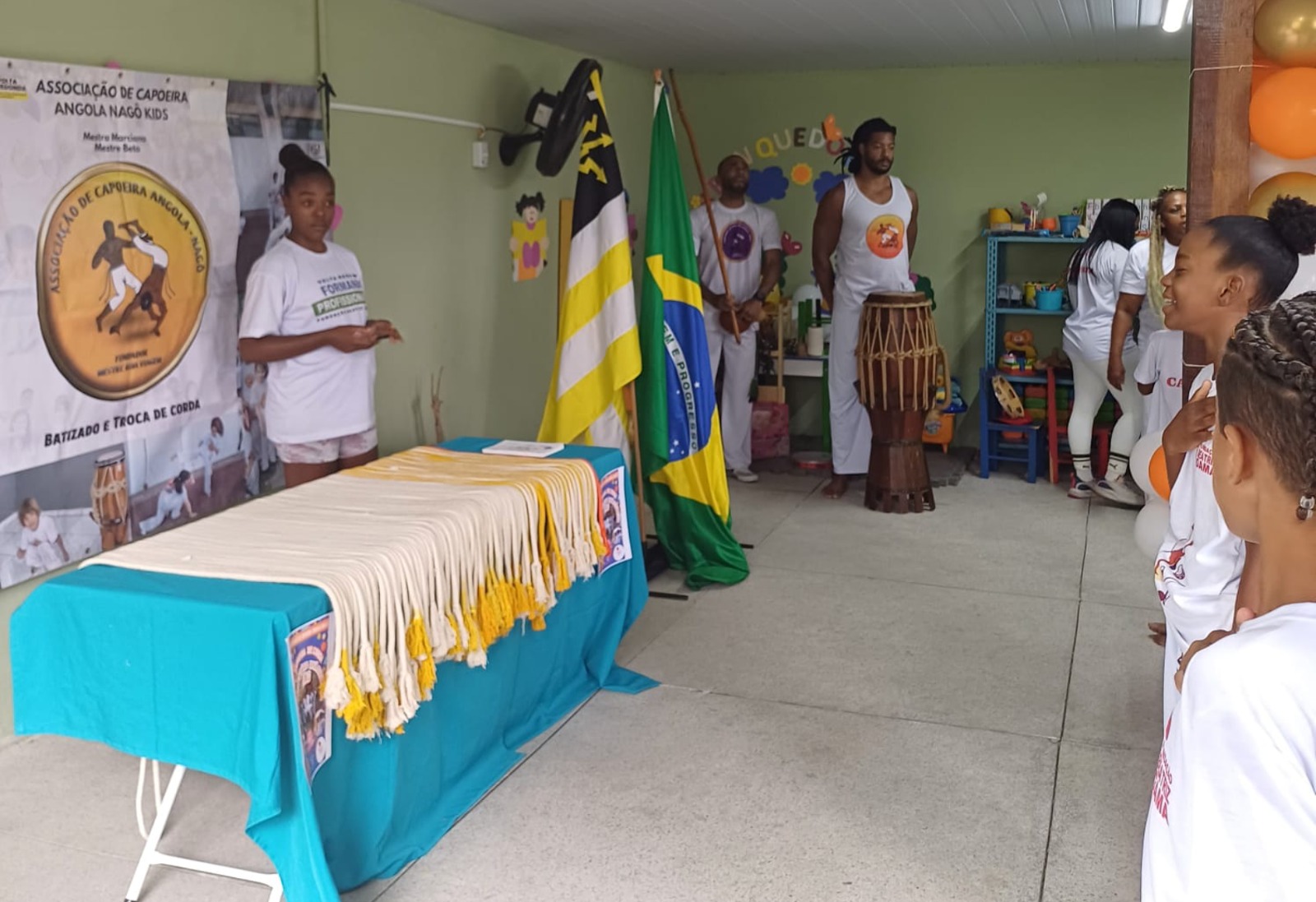 Volta Redonda: FBG realiza 1º Batizado e Troca de Cordas de Capoeira com crianças e adolescentes do projeto social