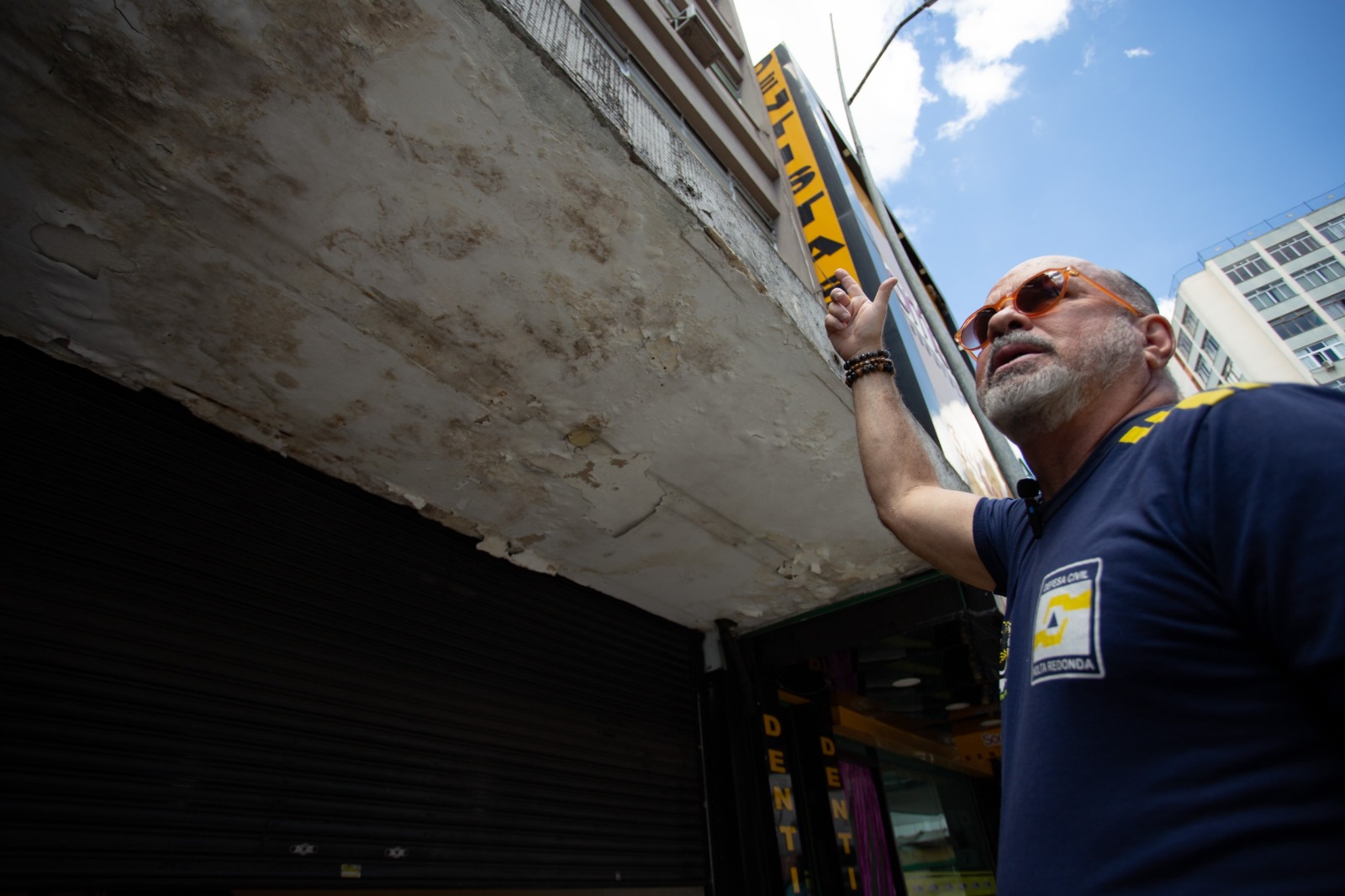 Defesa Civil de Volta Redonda realiza fiscalização de marquises antes do período de chuvas