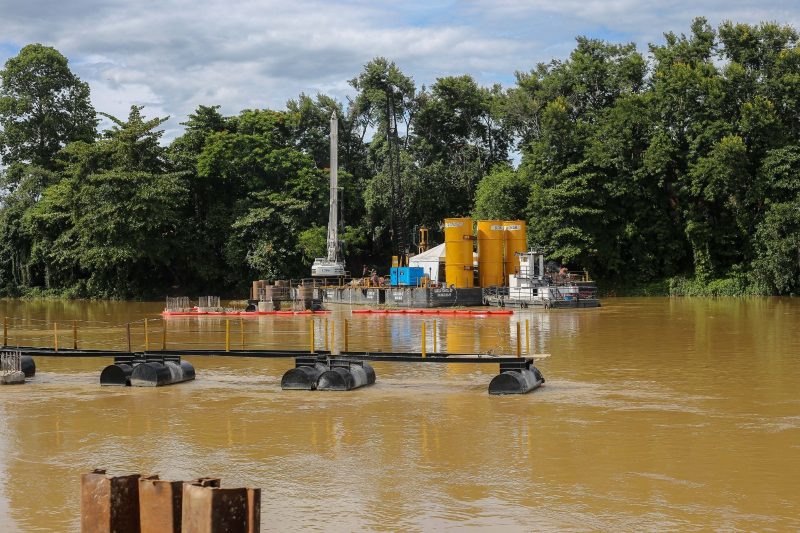 Volta Redonda: Construção da nova ponte sobre o rio Paraíba do Sul entra em nova fase de execução