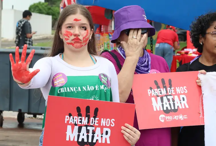 Brasília (DF), 08/03/2026 Ato 8 de Março – Dia Internacional das Mulheres em Brasília. Foto; Valter Campanato/Agência Brasil