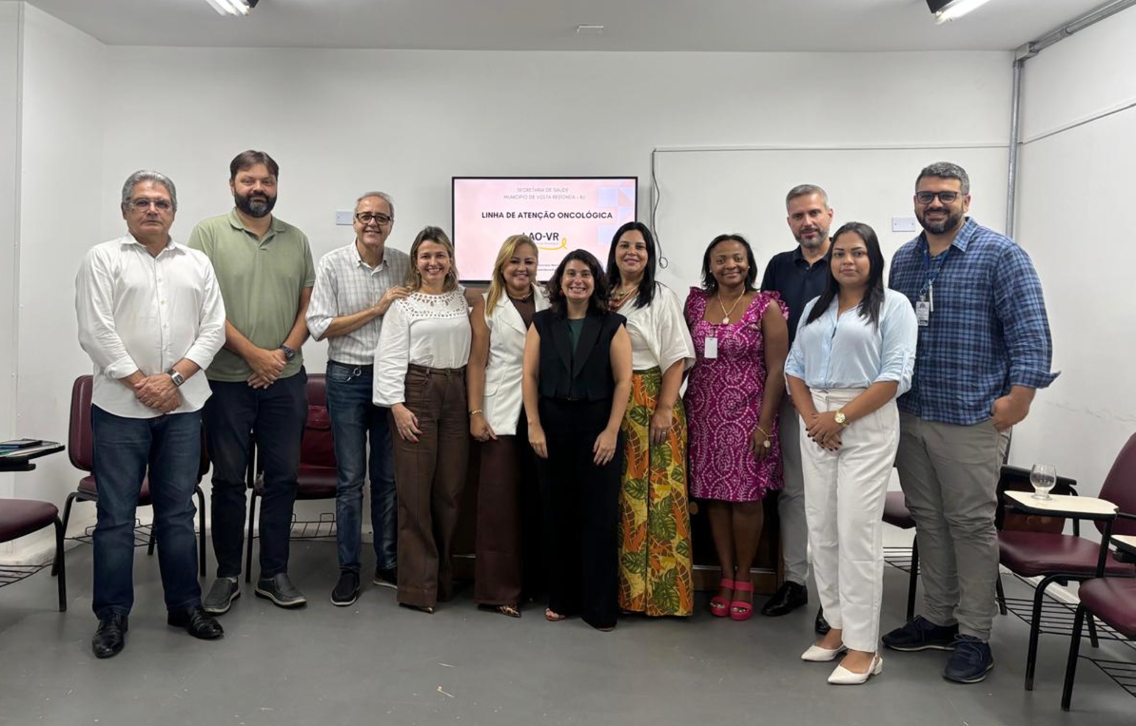 Equipe da Linha de Atenção Oncológica de Volta Redonda recebe representantes da Secretaria de Saúde de Angra dos Reis