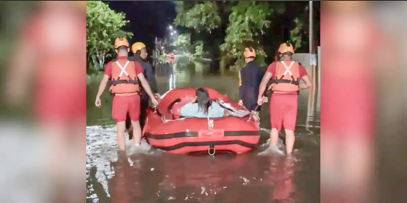 Chuva provoca desalojamentos e inundações em Peruíbe, litoral de SP