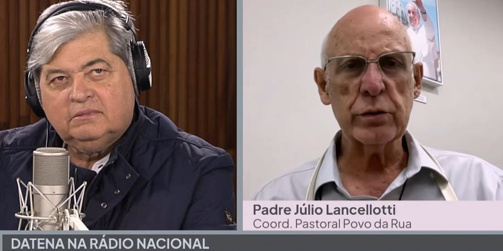“Quem governa SP é o mercado imobiliário”, diz padre Júlio a Datena