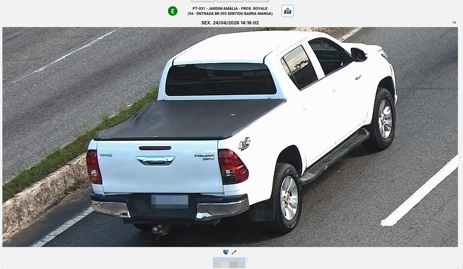 Ação integrada com uso de câmeras do Ciosp resulta na apreensão de carro clonado em Volta Redonda