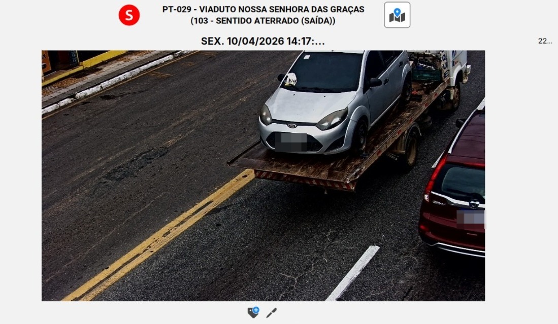 Câmeras da Ordem Pública são decisivas na recuperação de carro furtado em Volta Redonda