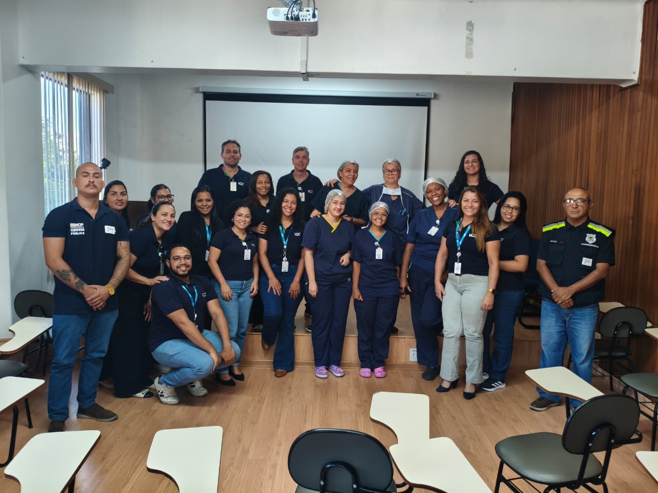 Ordem Pública capacita funcionários de hospital de Volta Redonda sobre trânsito seguro