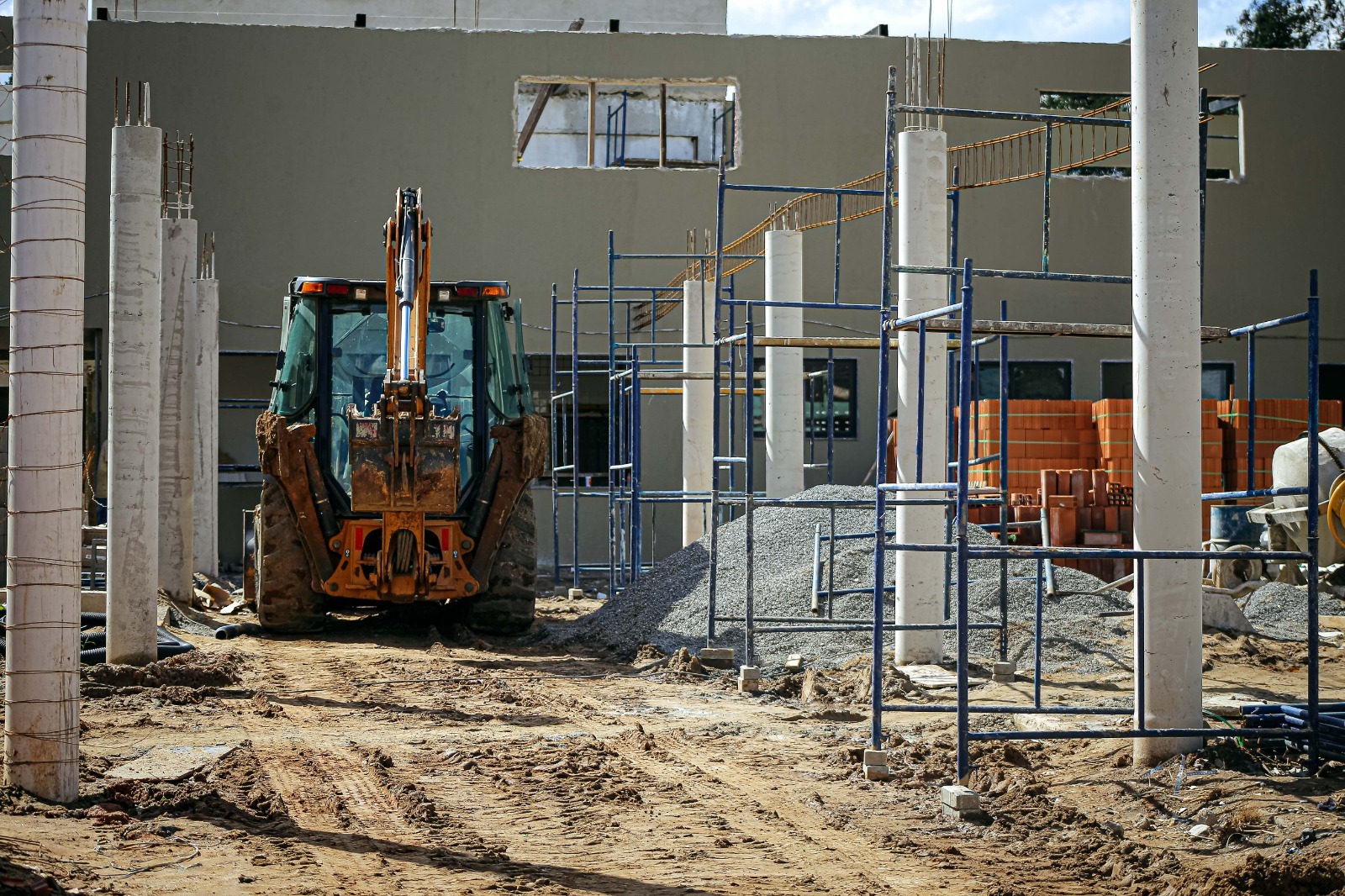 Volta Redonda: obras de ampliação e reforma da Escola Municipal Palmares seguem em ritmo acelerado