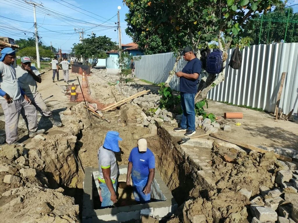  Búzios intensifica obras de drenagem e substituição de tubulações antigas em vários pontos do município para evitar alagamentos