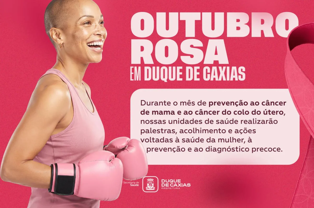 Campanha outubro Rosa em Duque de Caxias terá ações voltadas para prevenção e conscientização das mulheres