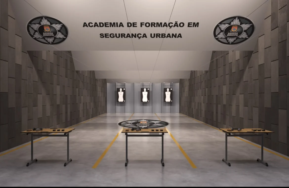 Construção do estande de tiro da Força Municipal de Duque de Caxias está em estágio avançado