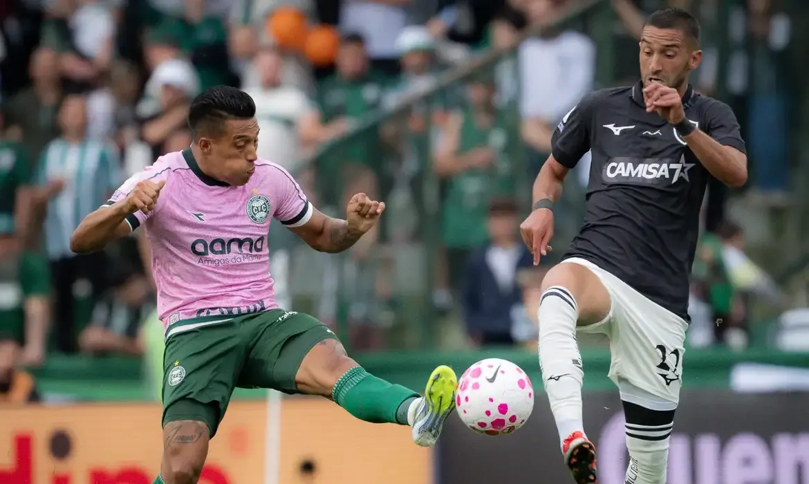 Coritiba e Botafogo empatam e mantêm jejum de vitórias no Brasileirão