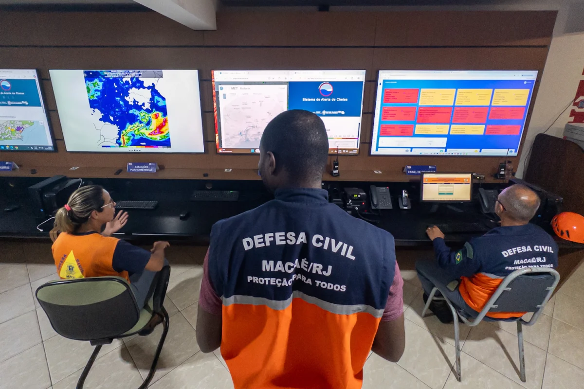 Defesa Civil de Macaé informa sobre pancadas de chuvas de moderada a forte