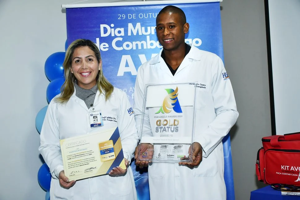 HGNI celebra Dia Mundial de Combate ao AVC com prêmio inédito por qualidade no atendimento