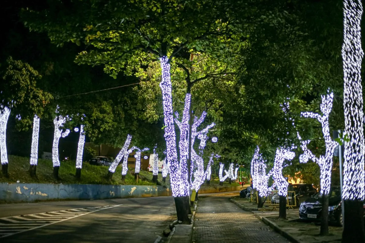 Iluminação de Natal chega a novos pontos de Volta Redonda