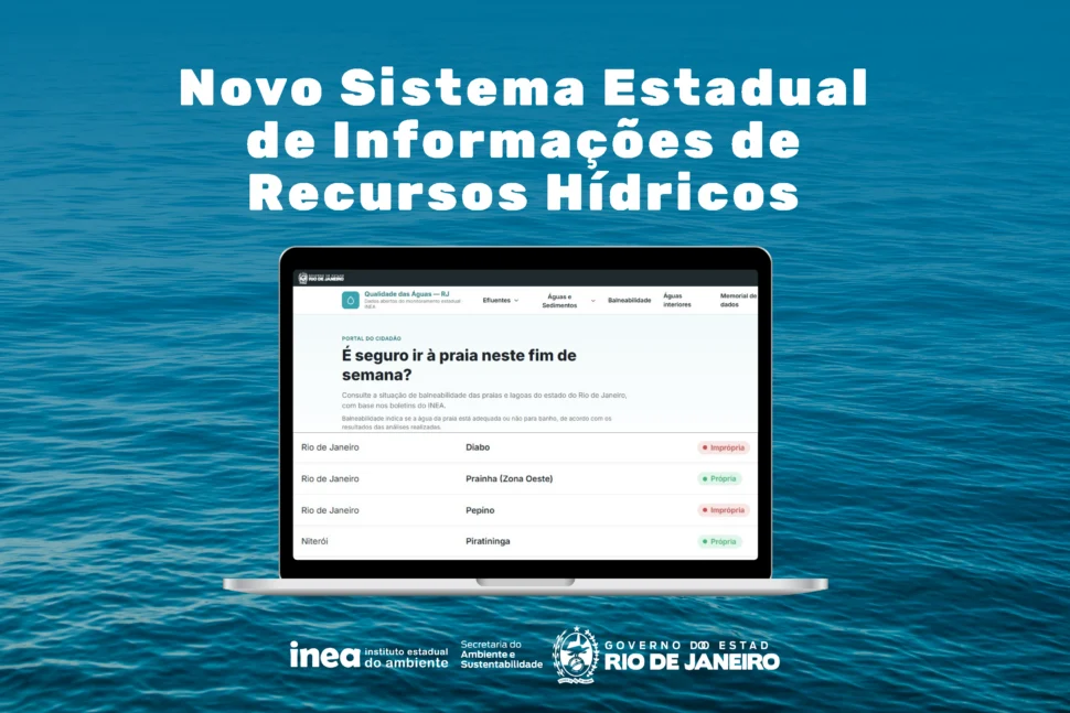 Inea lança Sistema Estadual de Informações sobre Recursos Hídricos (SEIRHI) para modernizar a gestão das águas no Rio de Janeiro
