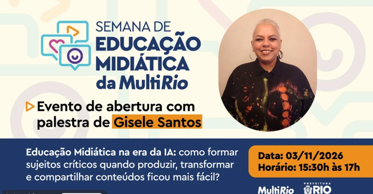 MultiRio prepara Semana de Educação Midiática com lançamentos de projetos e plataformas
