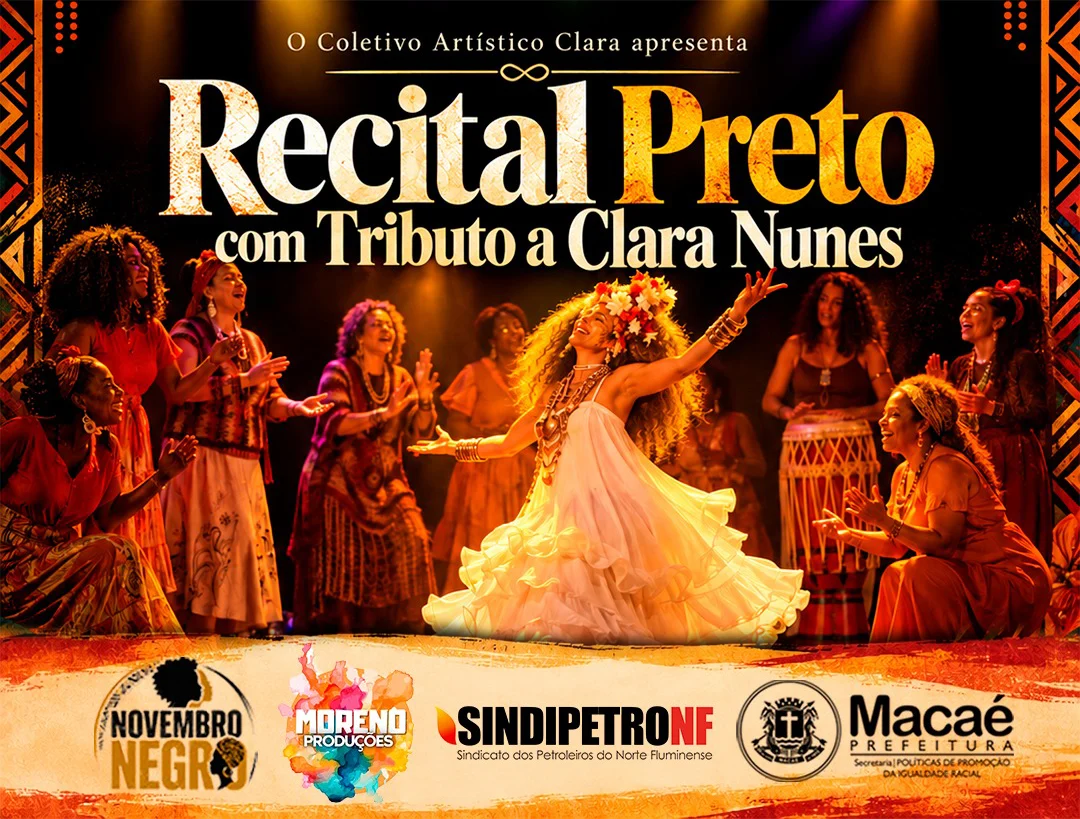 Novembro Negro: Macaé terá Recital Preto em homenagem a Clara Nunes