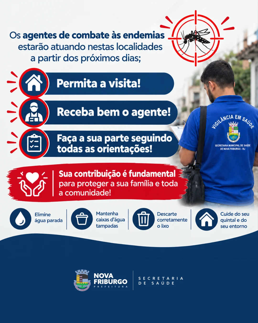 Ovitrampas alertam para alto risco em Olaria, Cordoeira e Perissê