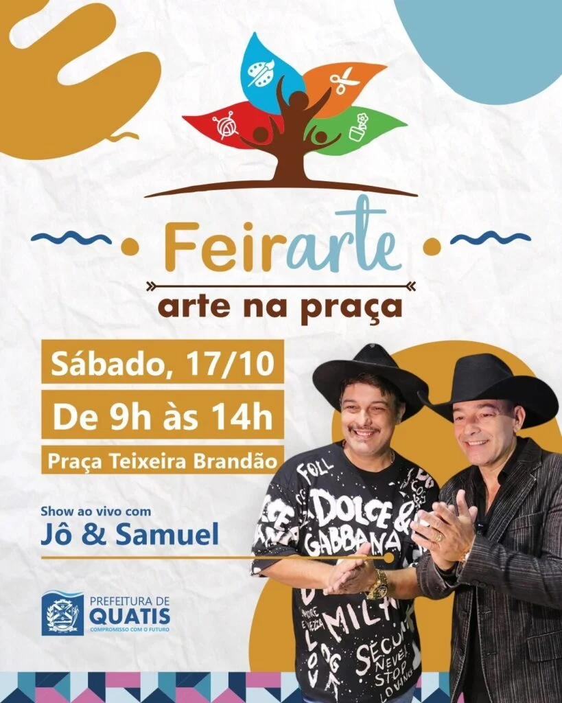 Primeira Feira de Artesanatos de outubro acontece neste sábado em Quatis