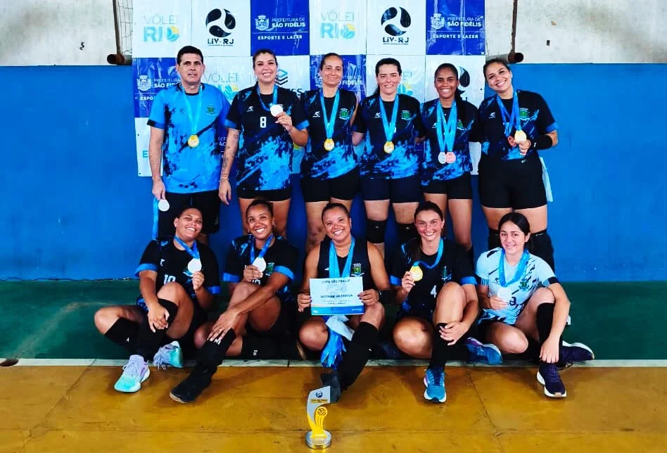 Quissamã conquista bicampeonato na etapa de São Fidélis da Liga Interior de Vôlei Feminino