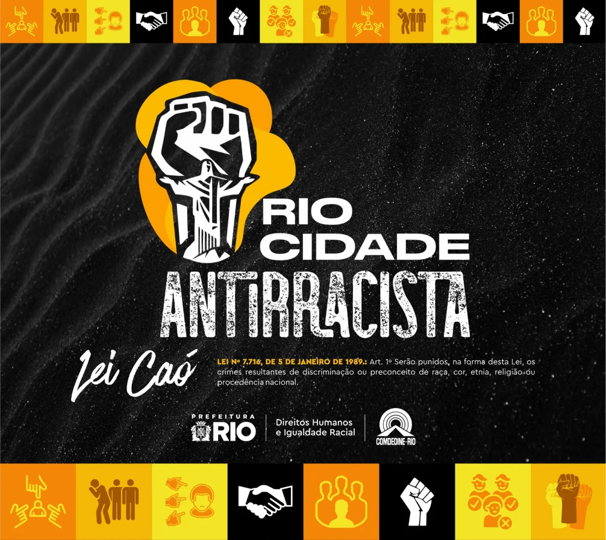 Rio Cidade Antirracista: campanha leva o enfrentamento ao racismo para transporte, praias e estádios