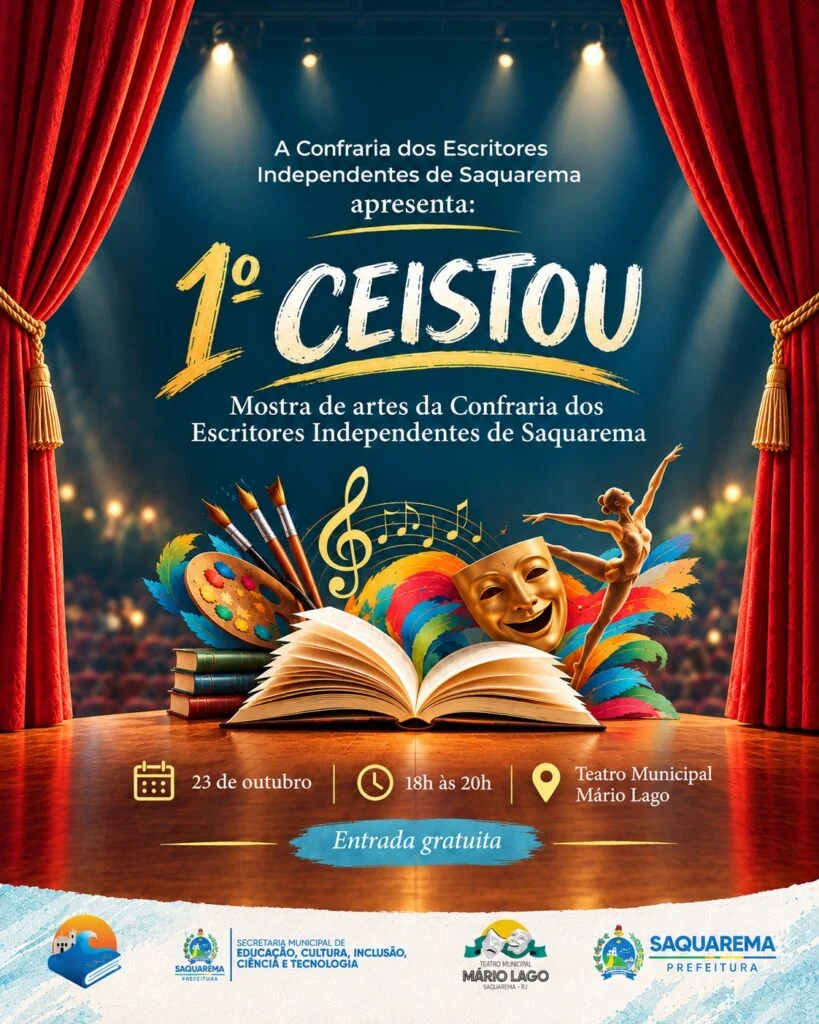 Teatro Mário Lago terá dois eventos com entrada gratuita no final de semana em Saquarema
