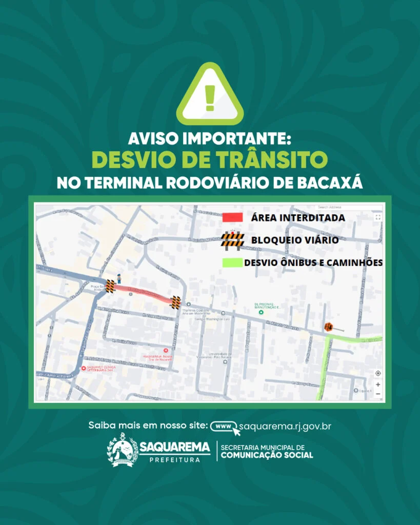 Terminal de Bacaxá terá interdição parcial para montagem de estrutura da festa do Dia das Crianças