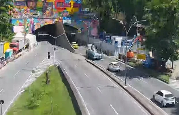 Túneis e elevados serão interditados para manutenção nesta segunda-feira